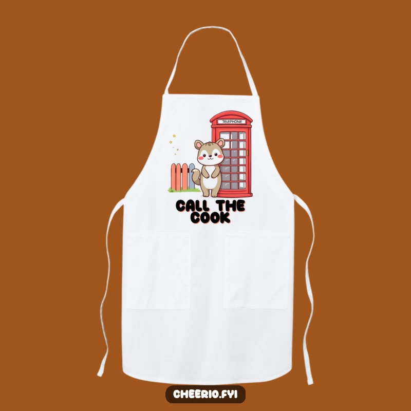Funny Animal Phone Booth Apron, Chef's Delight for Kitchen Fun