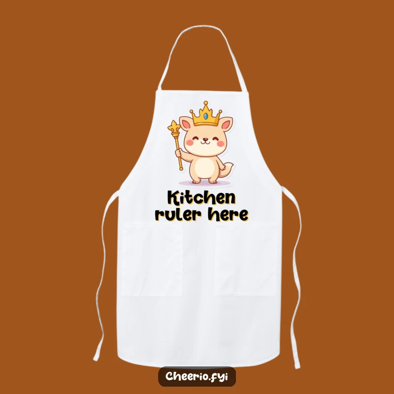 Funny Royal Animal Apron: Regal Kitchen Whimsy, Humorous Gift