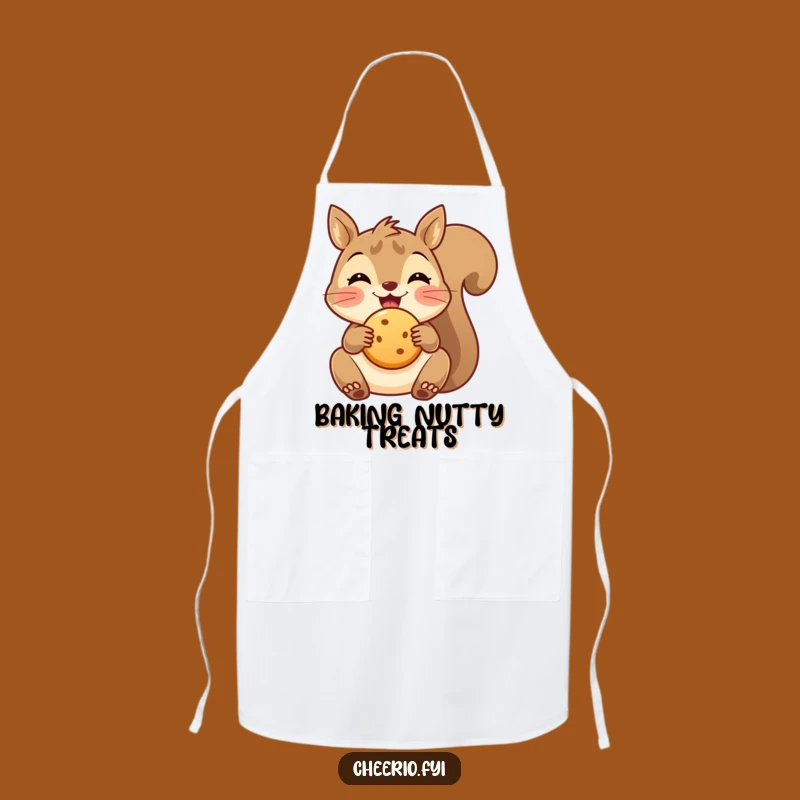 Funny Squirrel Apron - Kitchen Fun with Biscuit Design