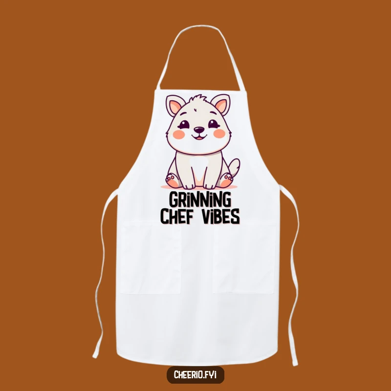 Funny Cute Animal Grin Apron: Cook with a Smile