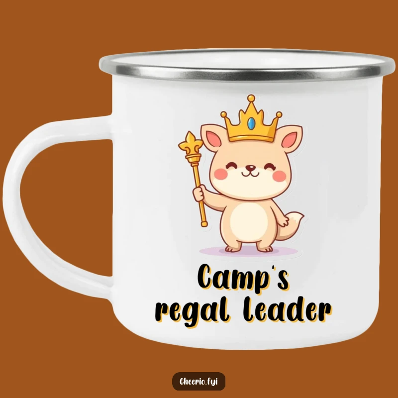 Funny Royal Animal Camping Mug: Durable & Regal Outdoor Gift