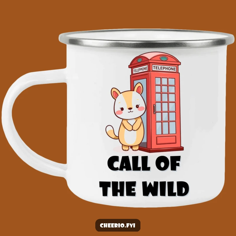 Funny Adventure Mug: Animal Booth Buddy for Your Cheerful Camping Trips