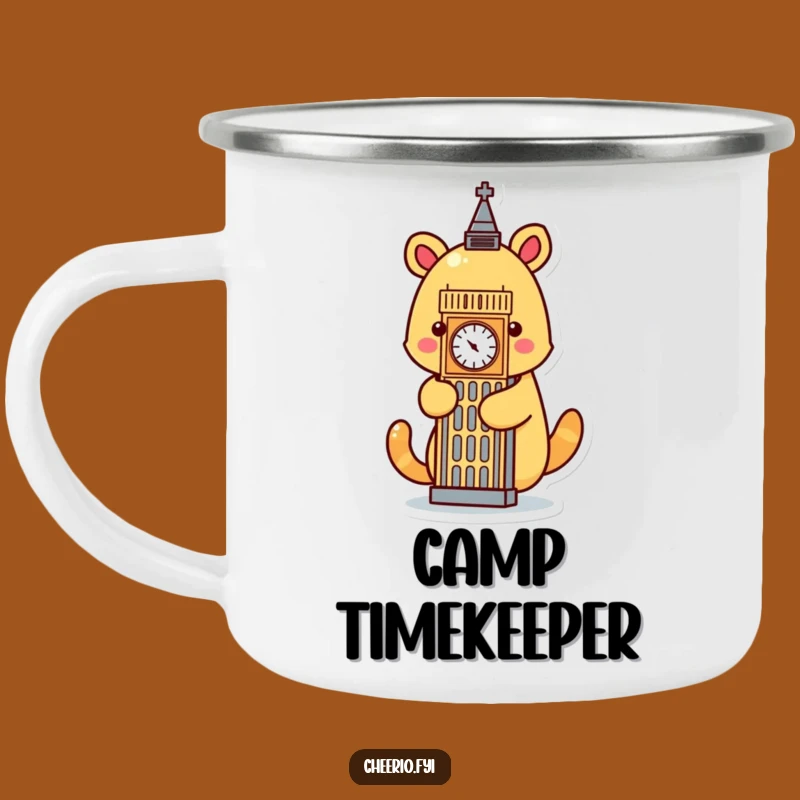 Funny Animal Big Ben Camping Mug: London Adventures with Humor