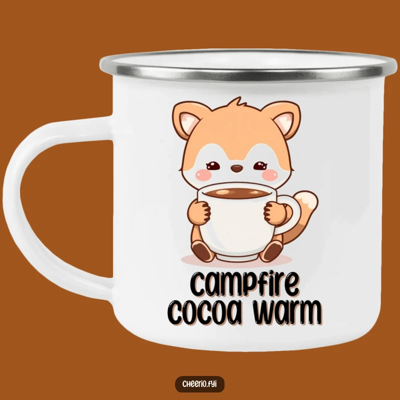 Funny Cocoa Animal Camping Mug: Warm Sips for Outdoor Adventures!