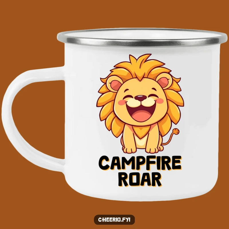 Funny Lion Roar Camping Mug - Durable King Drinkware
