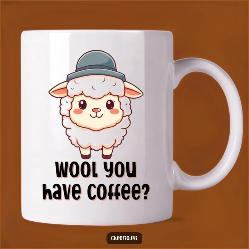 Funny Baa-rilliant Sheep in Hat Mug - A Hilarious Gift for Sheep Lovers