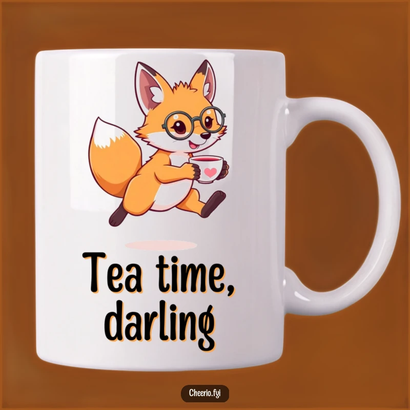 Funny Fox Monocle Mug - Hilarious Sophisticate Animal Gift for Tea Drinkers