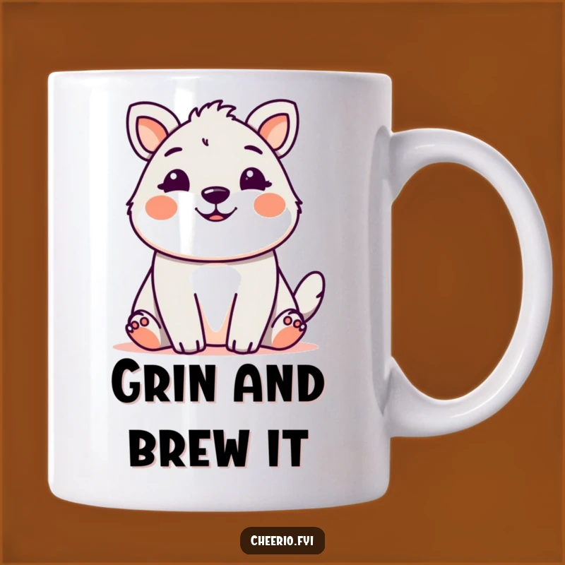 Funny Cute Animal Grin Mug: Spread Smiles with a Humorous Gift