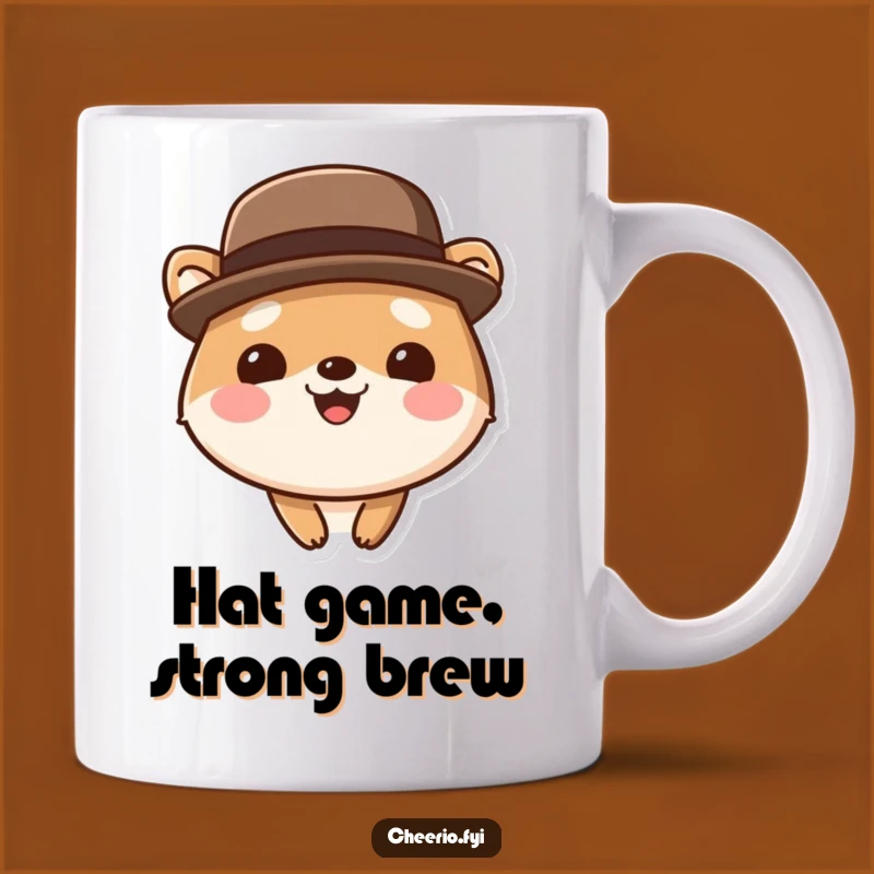 Funny Bowler Hat Animal Mug - Dapper & Cheerful - Perfect Funny Gift