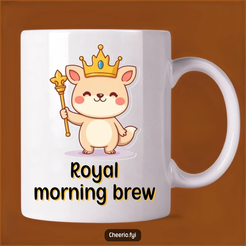 Funny Royal Animal Mug: Regal Character Gift for a King or Queen!