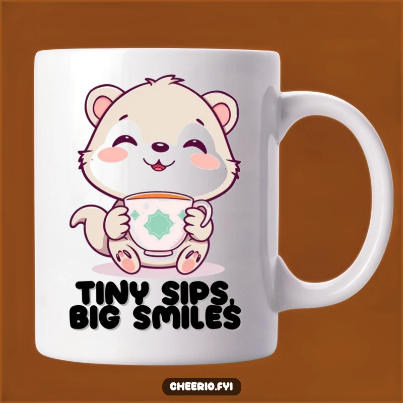 Funny Cute Animal Teacup Mug: Adorable Animal Smiling, Perfect Funny Gift