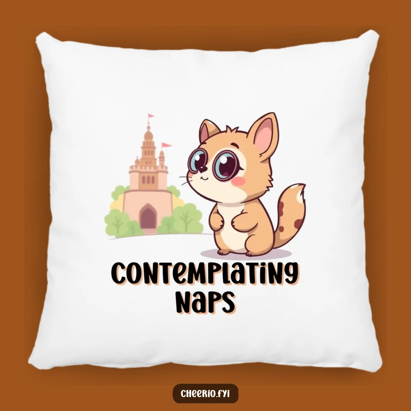 Funny Monocle Animal Pillow: Cozy & Witty Accent Throw Pillow Gift