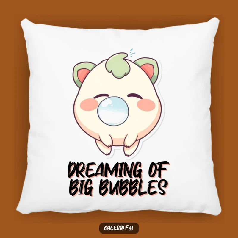 Funny Bubble Pillow: Cozy Up with a Twinkling Creature and Its Cheerful, Bubbly Fun