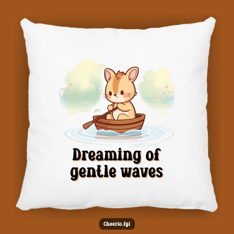 Funny British Animal Rowing Boat Pillow: Cozy Comfort & Comedic Charm, Great Funny Gift!