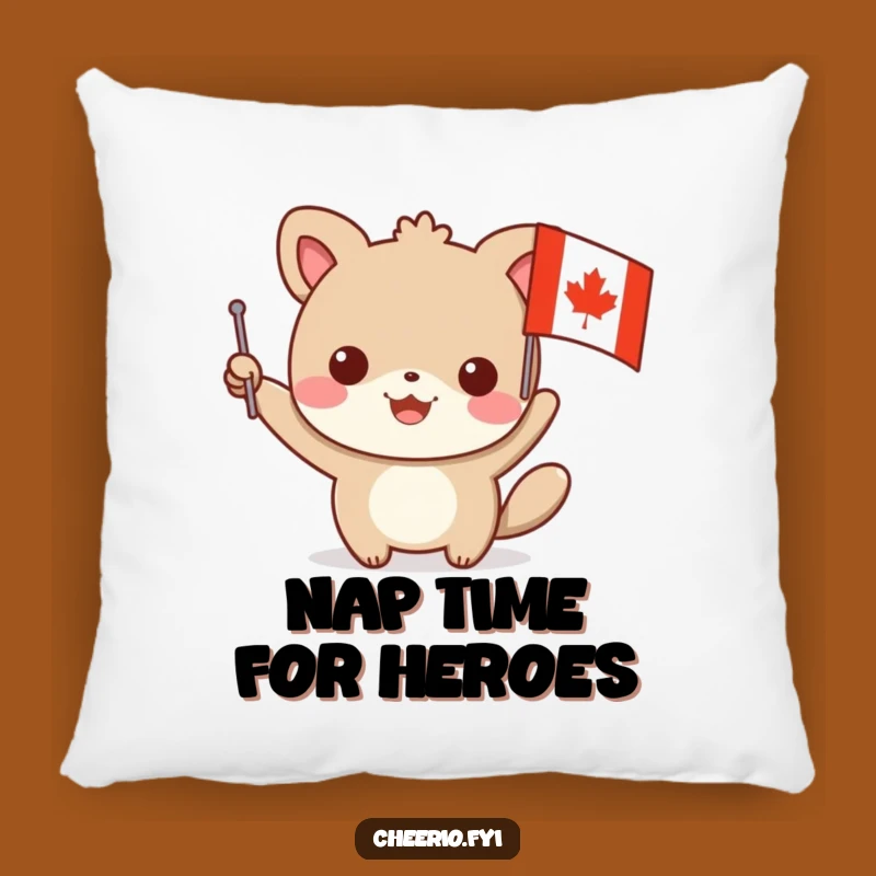 Funny Animal Hero Pillow, Soft Comfort with a Helpful Red Cross Design