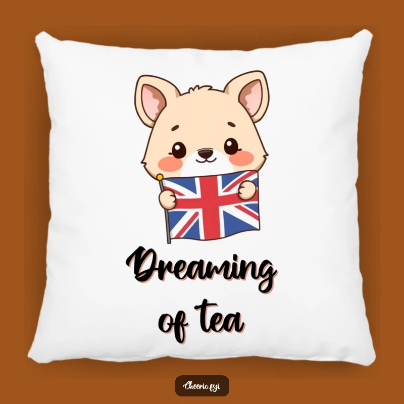 Funny Union Jack Animal Pillow: Comfy Pillow with Peeking Character, Perfect Funny Gift