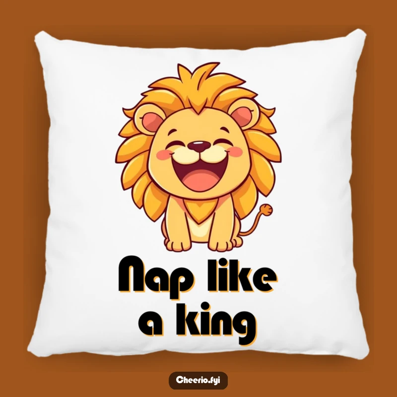 Funny Lion Roar Pillow - Cozy Hearty Comfort Gift