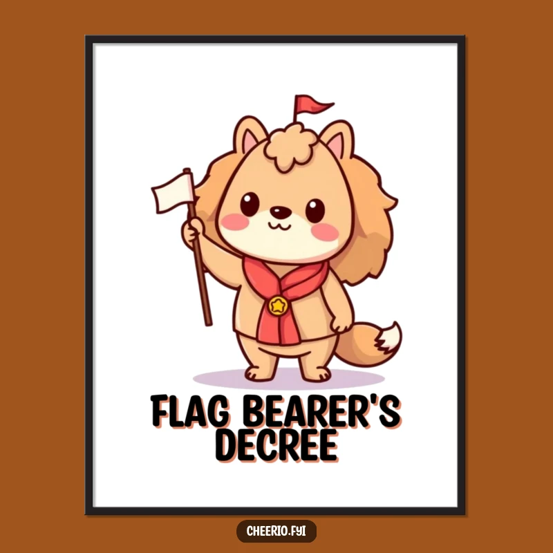 Funny Proud Animal Flag Digital Art: Inspiring Decor, Instant Humorous Celebration