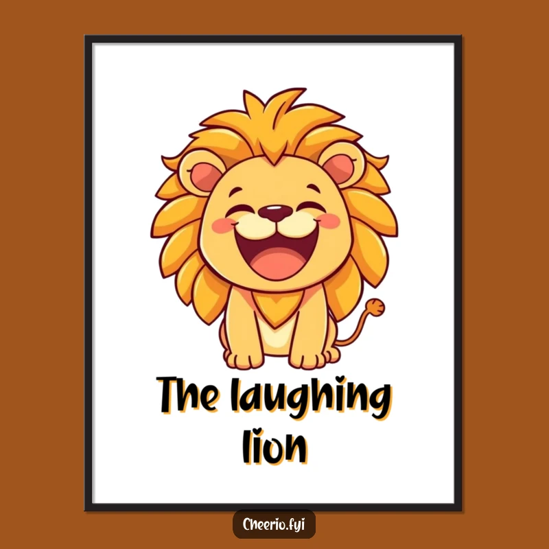 Funny Lion Roar Digital Art - Hearty King Wall Decor
