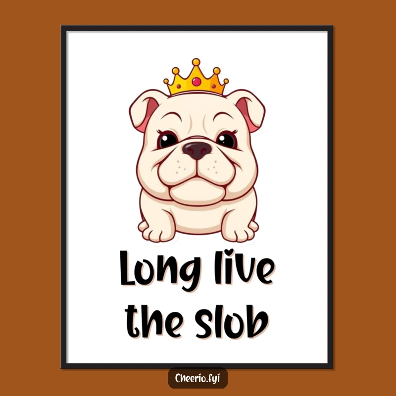Funny Bulldog King Digital Art - Instant Royal Whimsy