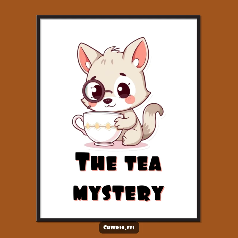 Funny Curious Animal Digital Art, Instant Sophistication for Your Walls