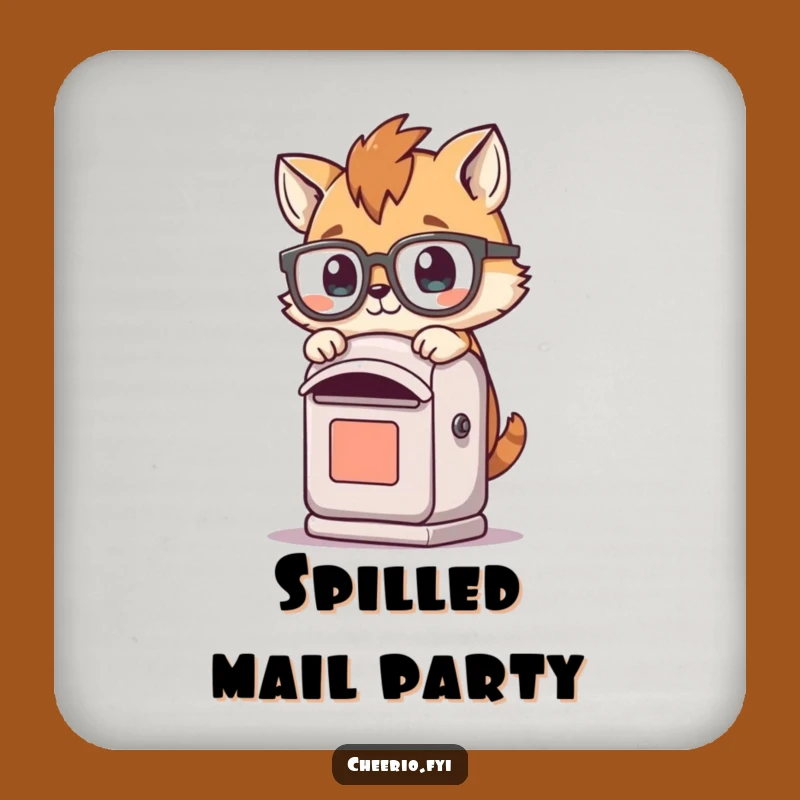 Funny Oops Coasters: Tripping Animal Specs - Protect Surfaces with Humor