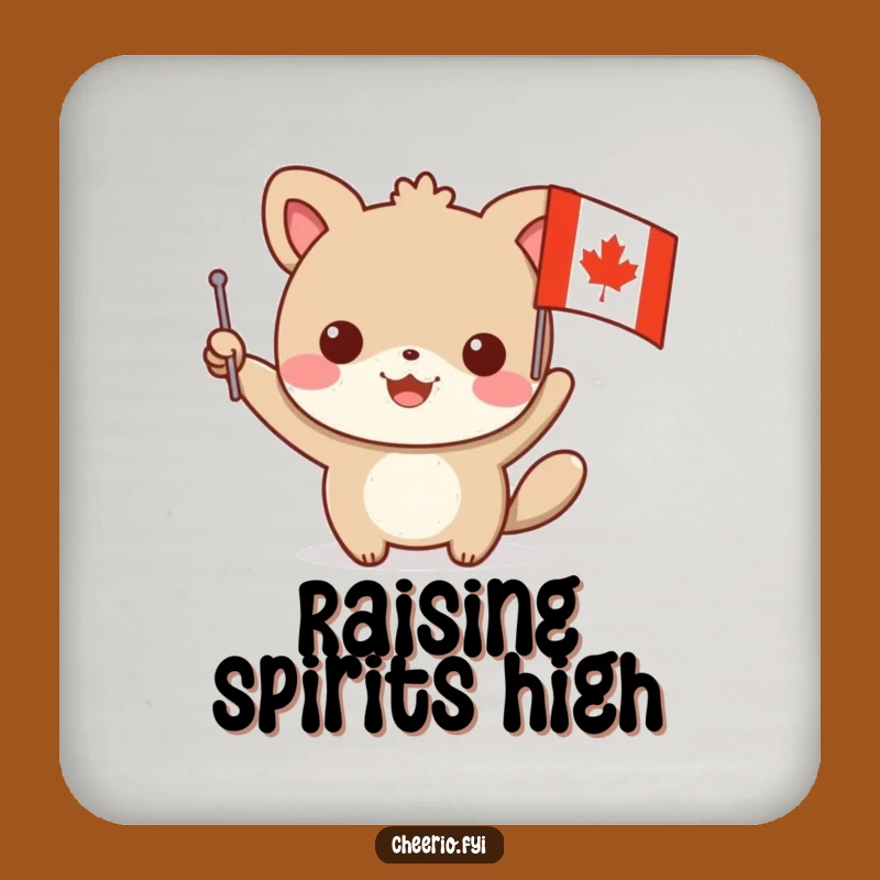 Funny Animal Hero Drink Coaster, Protect Surfaces with a Red Cross Smile