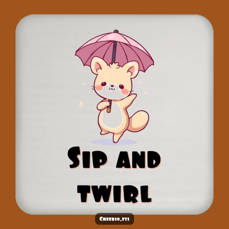 Funny Whimsical Animal Umbrella Coasters: Protect Surfaces with Charm