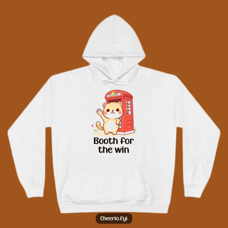 Cozy Funny Animal Phone Booth Hoodie: Warmth Meets Whimsical Charm