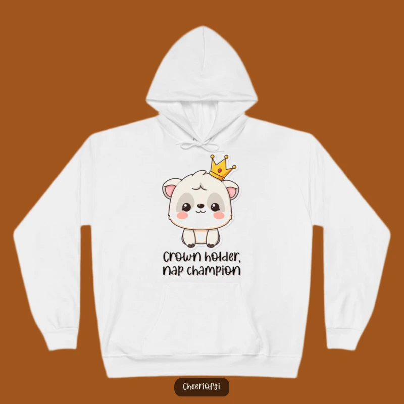 Funny Royal Animal Hoodie: Cozy Hoodie with Crowned Character, Perfect Funny Gift