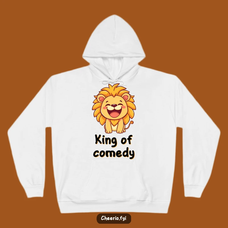 Funny Lion Roar Hoodie - Cozy Hearty Laugh Gift