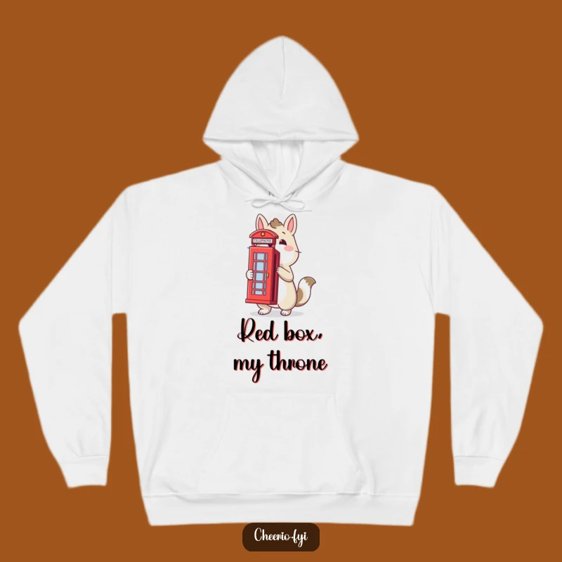 Funny Proud Animal Telephone Box Hoodie: Cozy Charm and British Wit