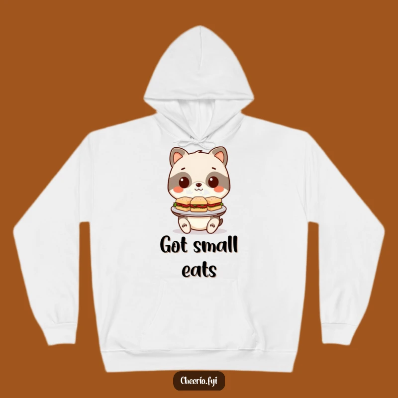 Cozy Funny Sandwich Hoodie: Stylized Animal Offers Miniature Bites, Your Perfect Funny Gift!