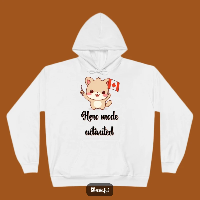 Funny Animal Hero Hoodie, Cozy Warmth with a Helpful Red Cross Design
