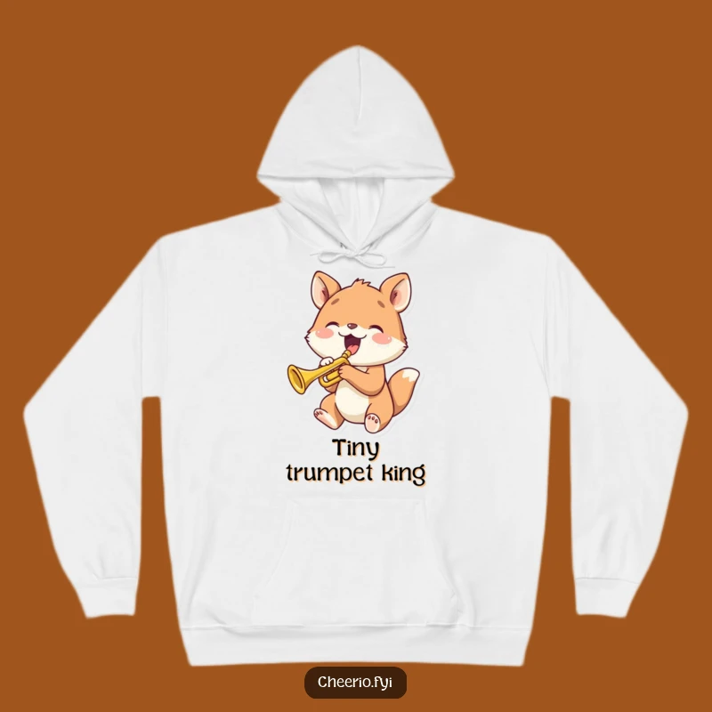 Cozy Funny Animal Trumpet Hoodie: Warm Up with Musical Joy