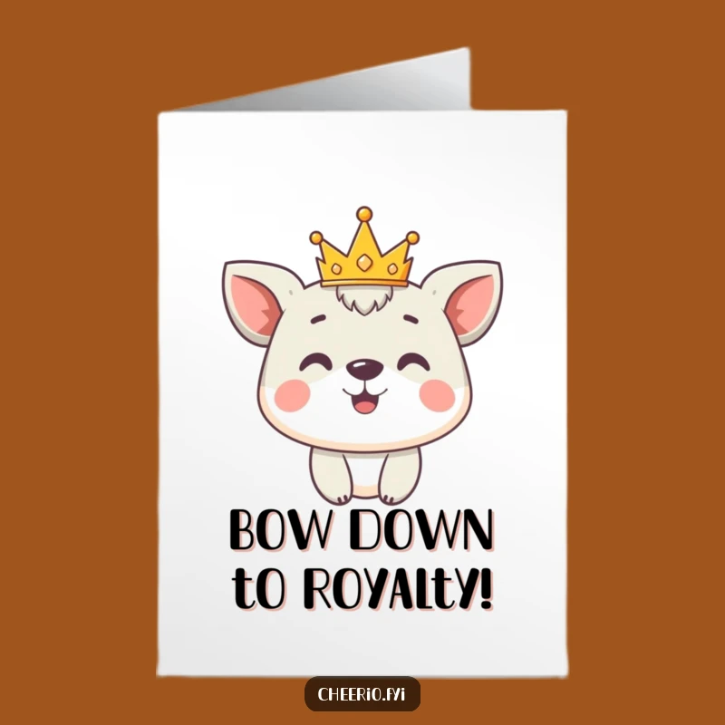 Free Printable Animal Royal Congrats Card - Proud Humorous Downloadable Gift