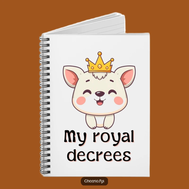 Funny Animal Crown Notebook: Royal Theme, Perfect for Grand Ideas