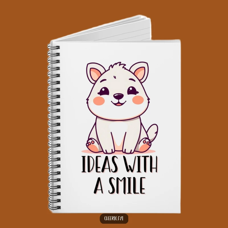 Funny Cute Animal Grin Notebook: Jot Down Happy Thoughts
