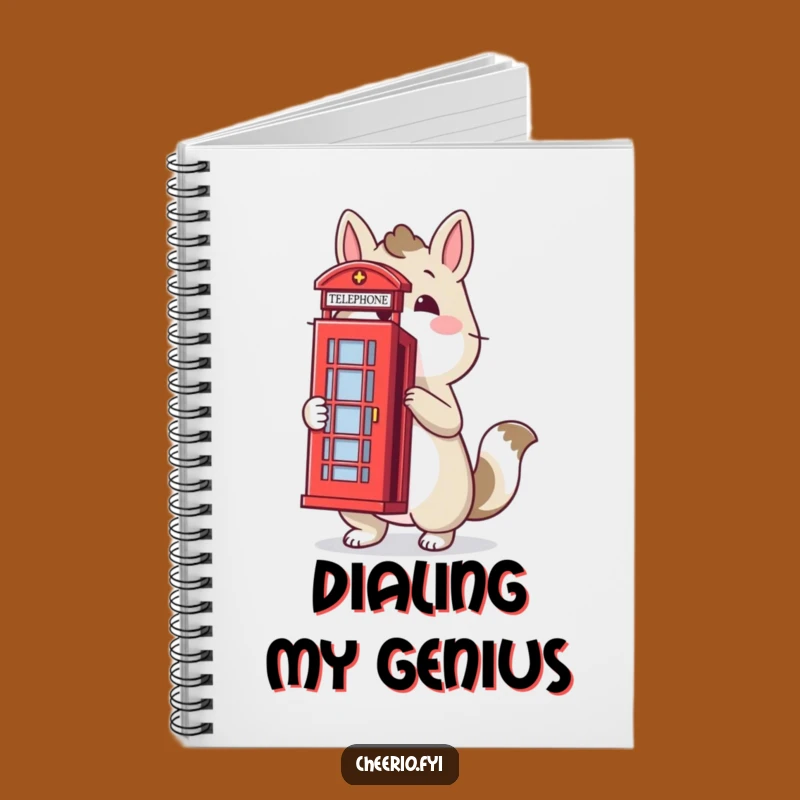 Funny Proud Animal Telephone Box Notebook: Jot Down Ideas with Style