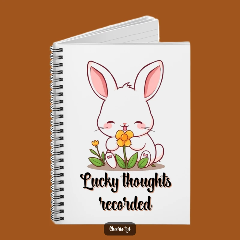 Funny Lucky Rabbit Clover Notebook - Hilarious Journal for Good Thoughts & Ideas
