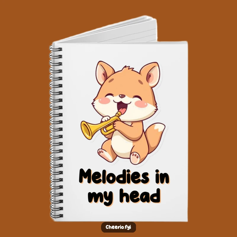 Funny Animal Trumpet Notebook: Compose Your Thoughts with Joy