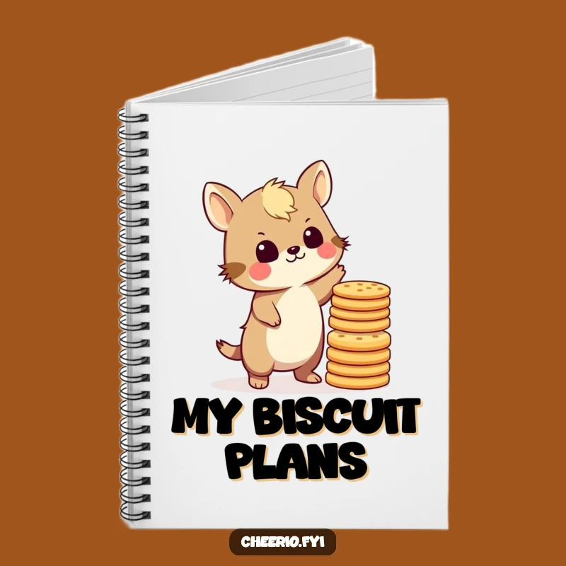 Funny British Animal Biscuit Stack Notebook - Hilarious Journal for Tea Time Ideas