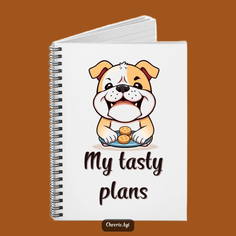 Funny Bulldog Biscuits Notebook - Mischievous Journaling Gift