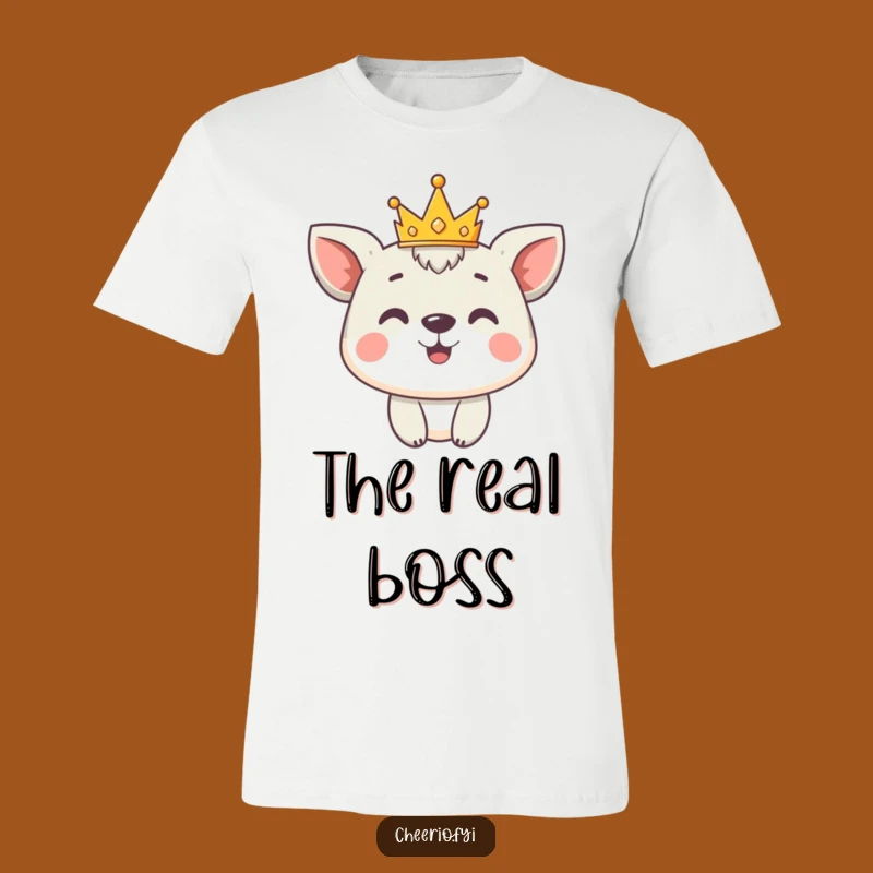 Funny Cute Animal Crown T-Shirt: Proud Royal Tee for Adorable Leaders