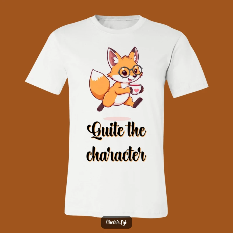 Funny Fox Monocle T-Shirt - Hilarious Dapper Animal Tee for Classy Folks