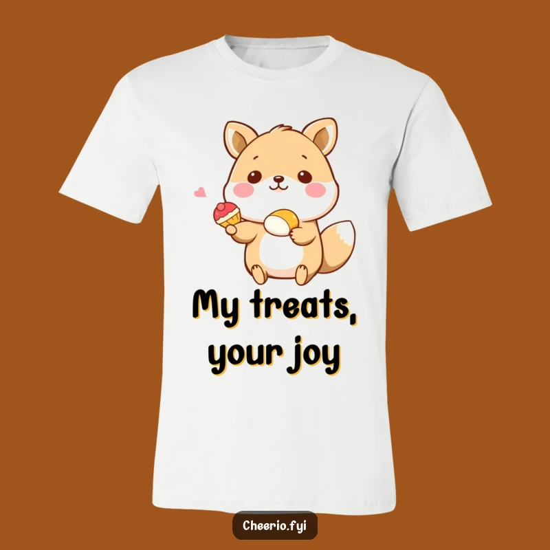 Funny Happy Animal Pastry T-Shirt: Wear Your Sweet Side Proudly