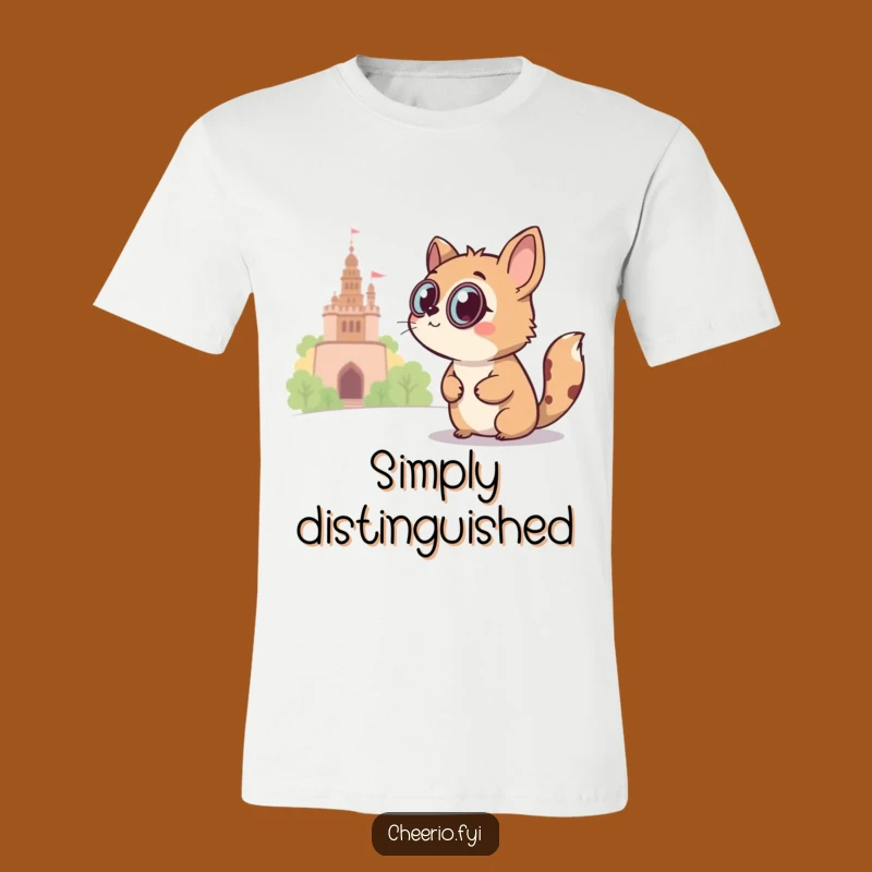 Funny Monocle Animal T-Shirt: Curious Explorer Tee, Witty Gift