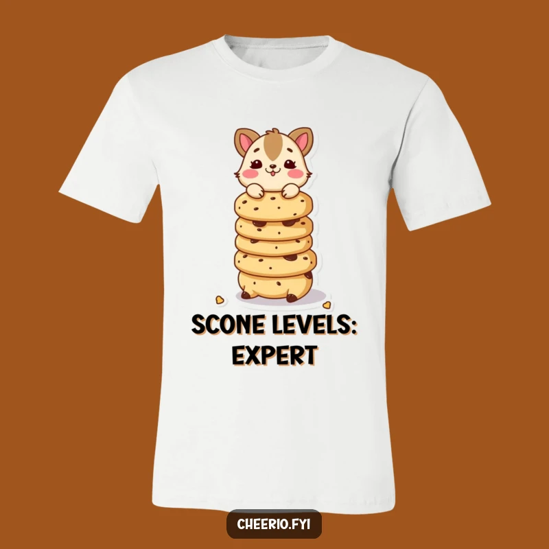 Funny Scone Balancer Animal T-Shirt: Playful Character, Baking Fun, Ideal Funny Gift