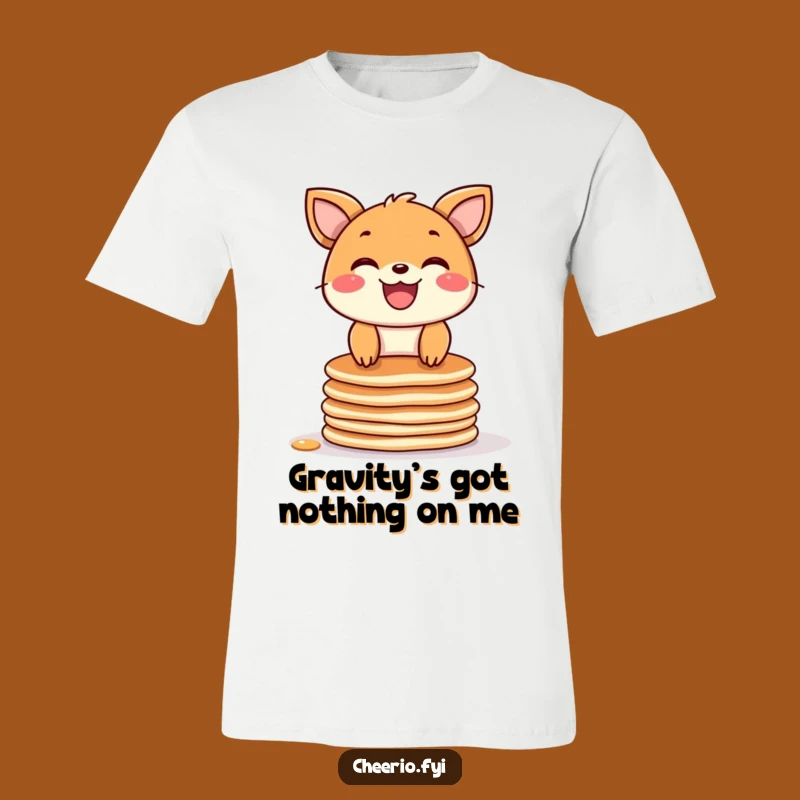 Funny Pancake Animal T-Shirt: Wide Grin & Stack - Hilarious Wearable Art & Funny Gift