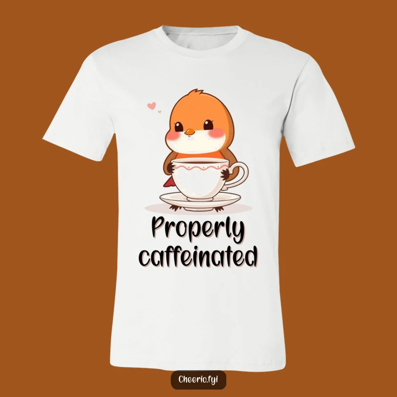 Funny Robin Teacup Tee, Proper Style Perfect Gift